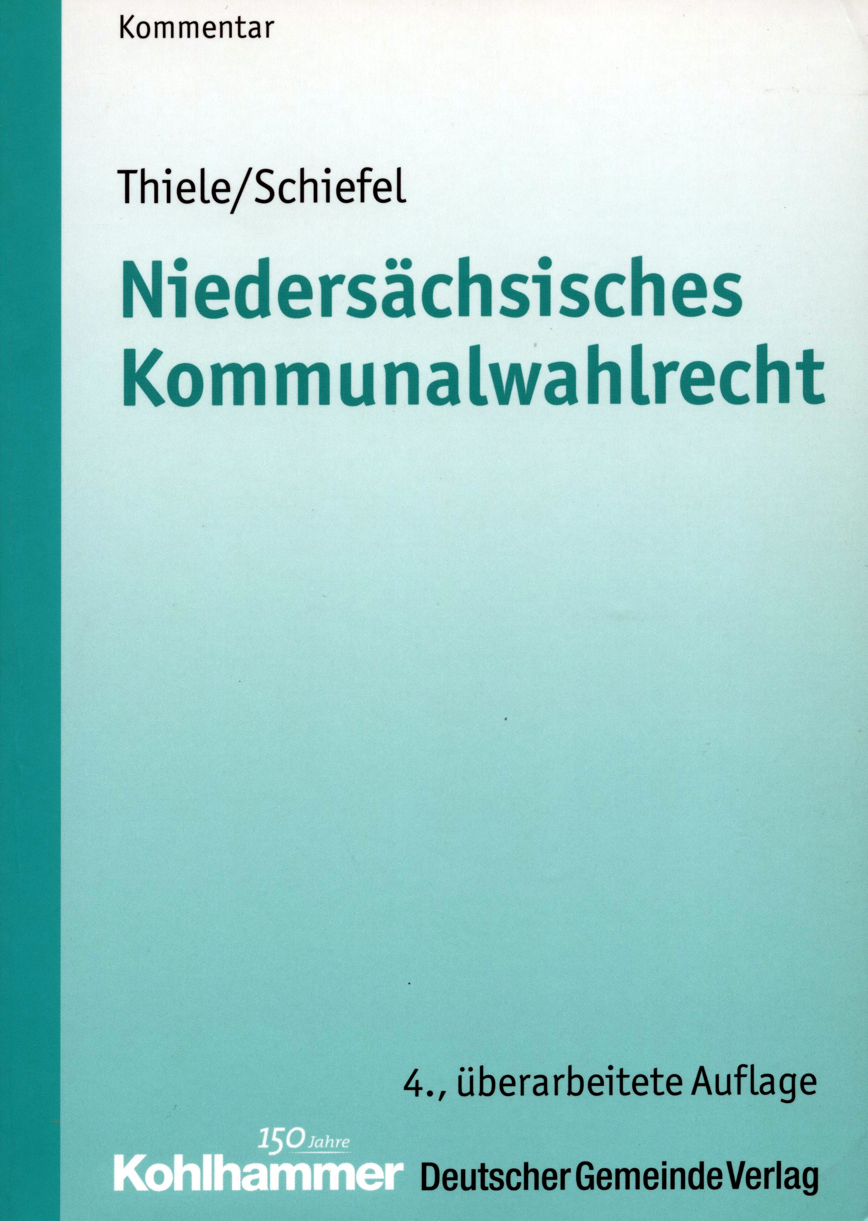 Niedersächsisches Kommunalwahlrecht – Kommentar